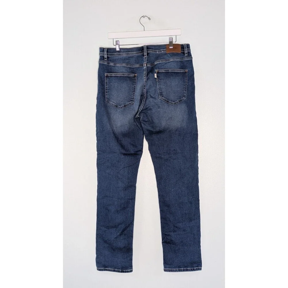Bixby Nomad Athletic Fit Jeans Men's 36x34 Medium Wash Stretch Blue Denim